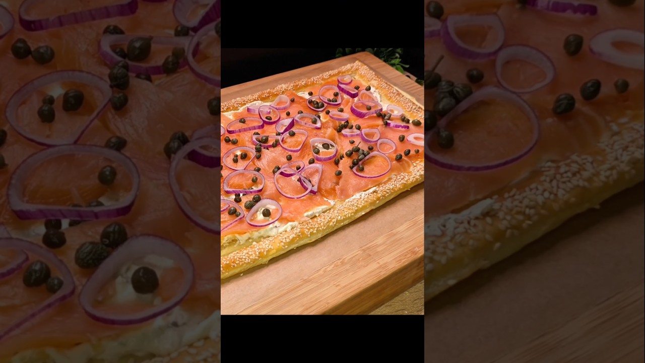 Лососевый тарт за 15 минут: изысканная закуска! ✨🤫