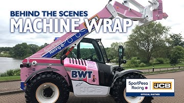 Making the SportPesa Racing Point F1 Team JCB Loadall Telehandler - Vinyl Wrap