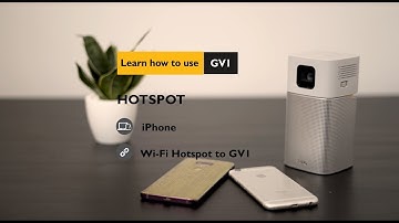 How to Connect BenQ GV1 with iPhone Hotspot