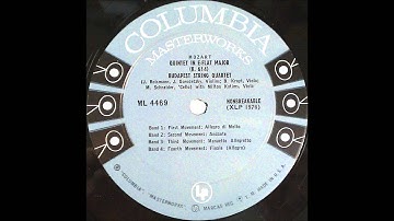 mozart, quintet k 614, budapest quartet