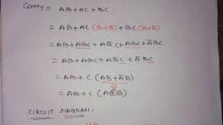 Full adder circuit using 2 half adder circuits in Tamil