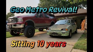 Geo Metro REVIVAL after sitting for 10 years by Gage Fixes Everything 148 views 3 months ago 3 minutes, 31 seconds