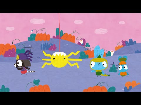 BRAVE BUNNIES TRICKS AND TREATS RACCOON Cartoons For Children In Ukrainian 