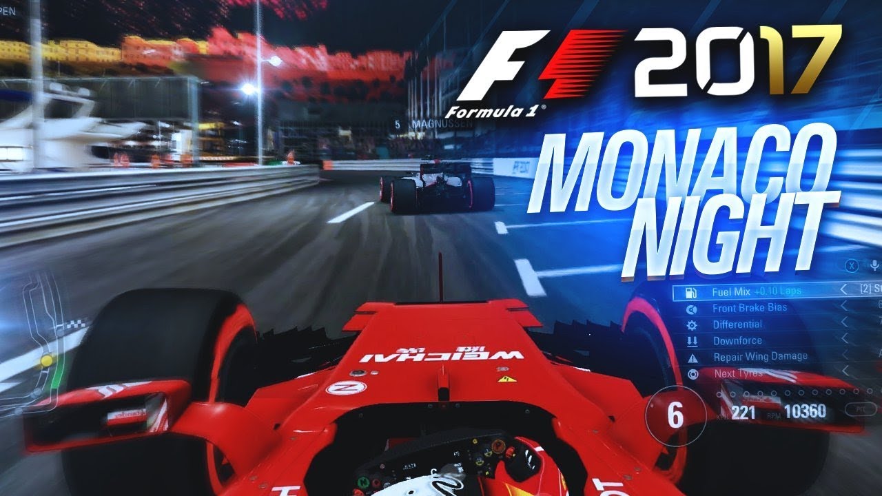 F1 2017 Gameplay Monaco Night Race Youtube