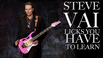 Steve Vai Licks You HAVE to Learn! Guitar Lesson With TAB