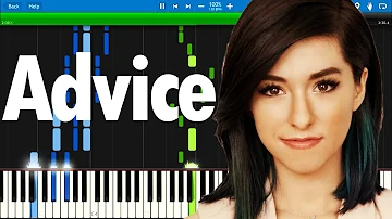 Christina Grimmie - Advice | Synthesia piano tutorial