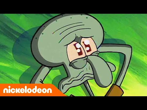 Губка Боб Квадратные Штаны | Самые грустные моменты со Сквидвардом | Nickelodeon Россия