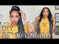 How To Small Box Braid Easy and Stress Free | Black and Blonde Box Braid