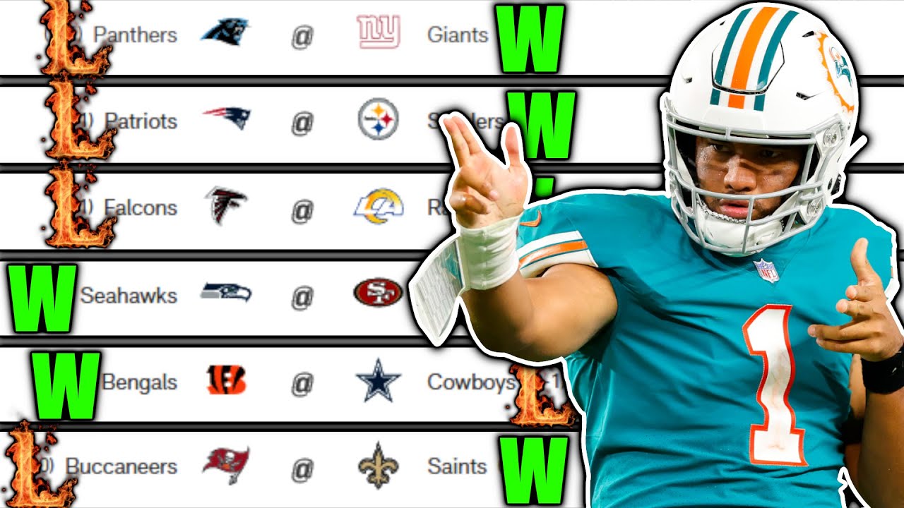 100 Accurate Week 2 NFL Predictions! YouTube