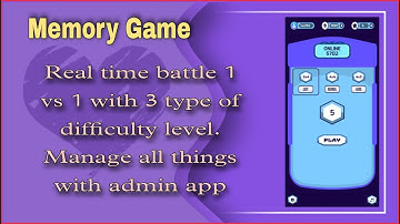 Memory Game Source Code | Real Time Battle Game Android Studio | Manage with Admin App| MakeEasy