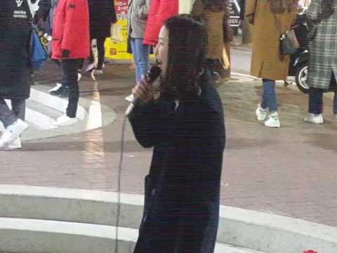 볼빨간사춘기  "우주를 줄게" 커버 홍대버스킹 20170112목 [Hongdae Kpop Busking]