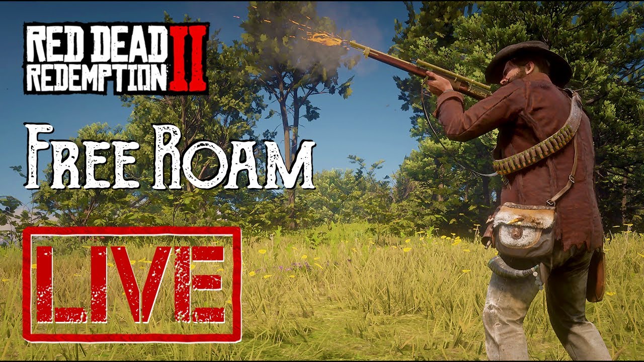 Red Dead Redemption 2 Free Roam Gameplay LIVE! Robbing Stores, Bounties,  Hunting, Fishing! 