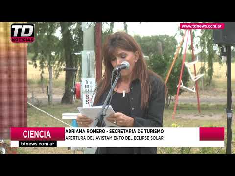 ADRIANA ROMERO APERTURA DEL AVISTAMIENTO DEL ECLIPSE SOLAR 14 12 20