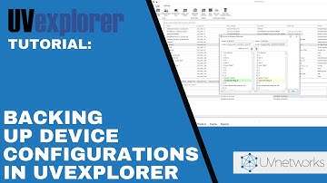 Backing up router/switch/firewall configuration scripts with UVexplorer #configbackup