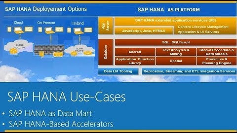 SAP HANA Presentation : Part 3