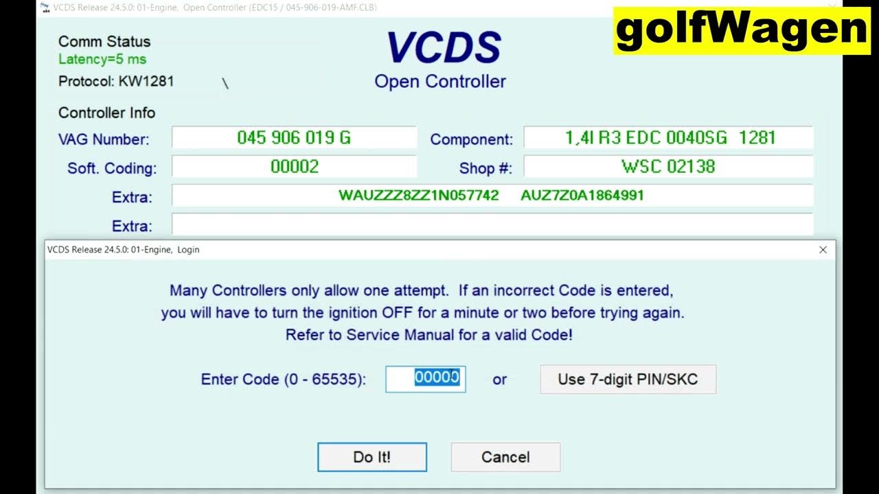 VCDS cruise control system activation / deactivation (CCS) YouTube
