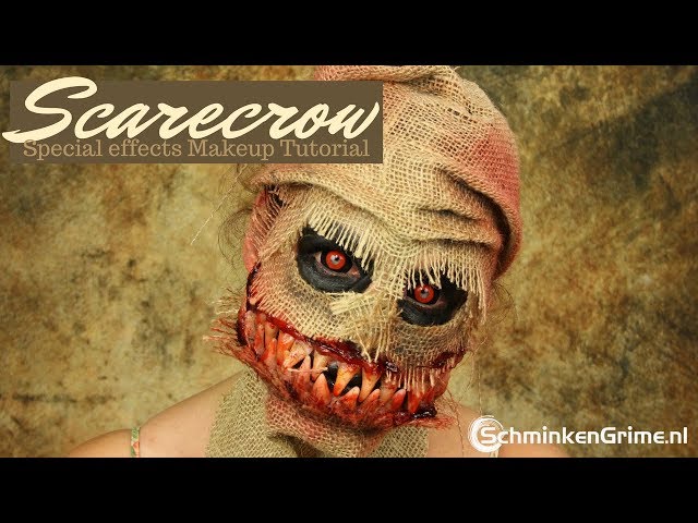 Scarecrow fx makeup I did. Medical Gauze / Thick Paper towel, Liquid Latex,  bruise wheel palette, and scab blood. 💀 : r/creepy