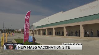 Lake County opens largest mass vaccination site in Round Lake Beach screenshot 2