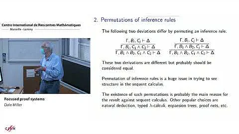 Dale Miller: Focused proof systems