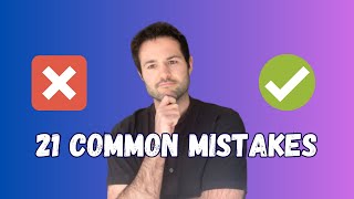 21 Common Mistakes in English! ❌ ✅