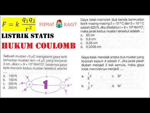 Contoh soal hukum coulomb kelas 9