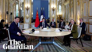 Xi and Macron call for closer EuropeChina ties at Paris meeting