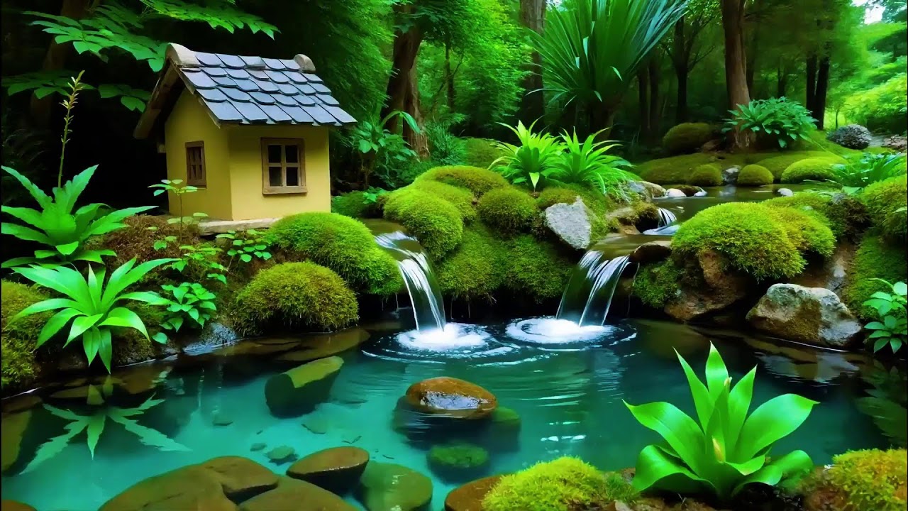 Relaxing Music Gentle Water Flow| Nature Scene for Inner Peace