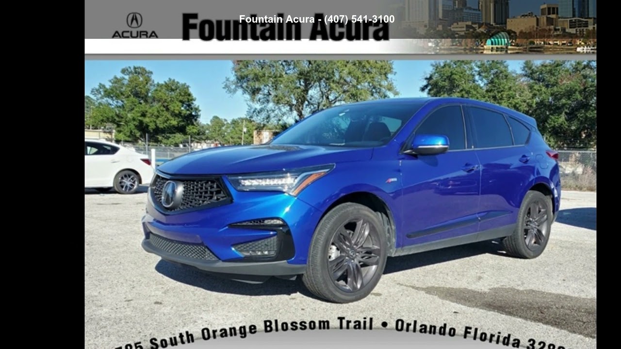 2019 Acura RDX ASpec Package Fountain Acura Orlando,... YouTube