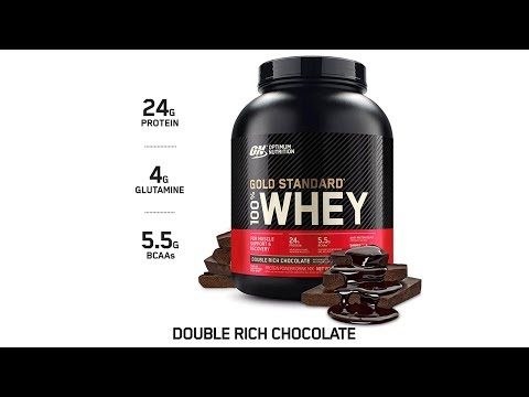 Optimum Nutrition Gold Standard 100% Whey Protein Powder, Double Rich Chocolate, 5 Pound