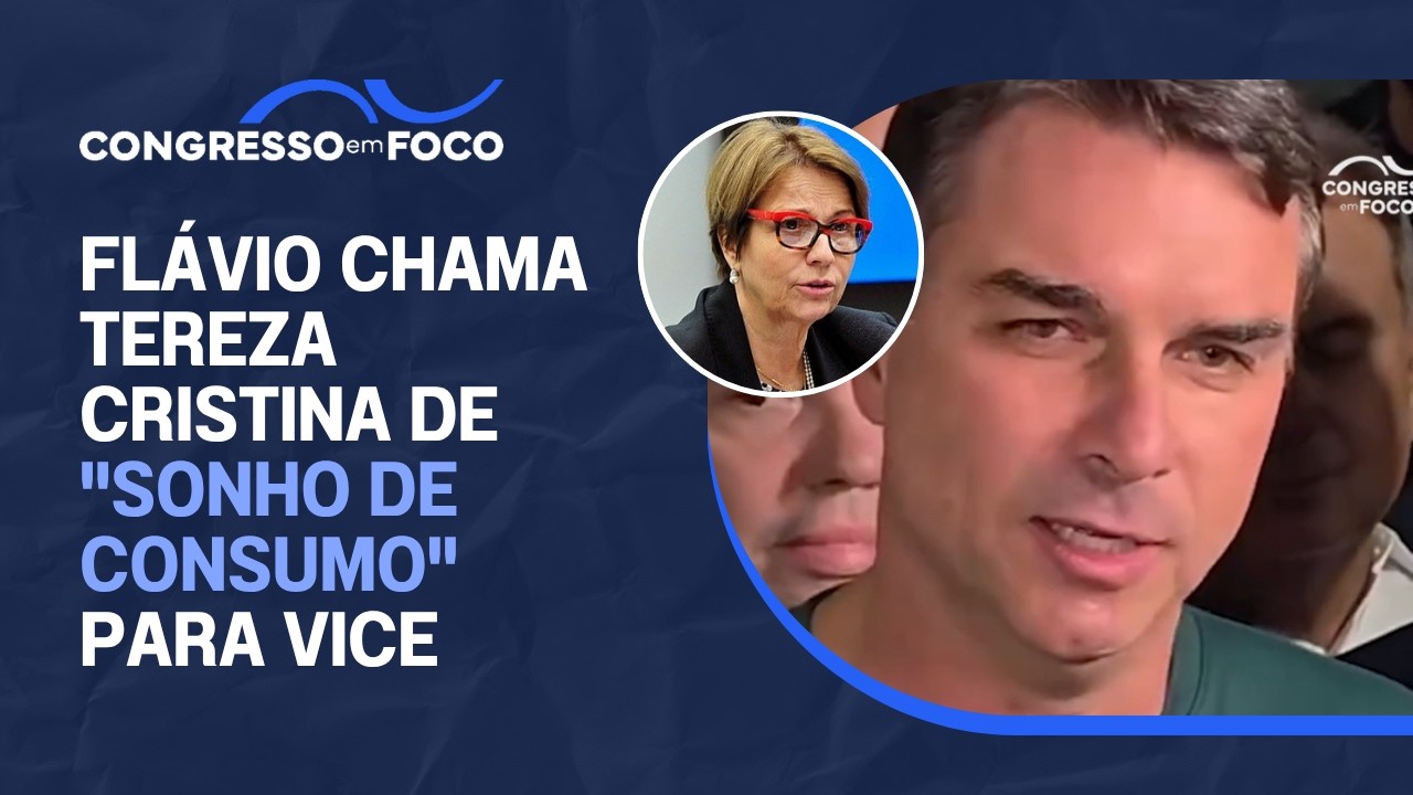 Flávio chama Tereza Cristina de "sonho de consumo" para vice