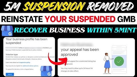GMB Suspension Removed Instantly 😱 || 100% Working Recovery Trick