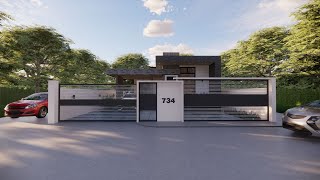 Simple House Design | 8m x 10m with 2 Bedrooms