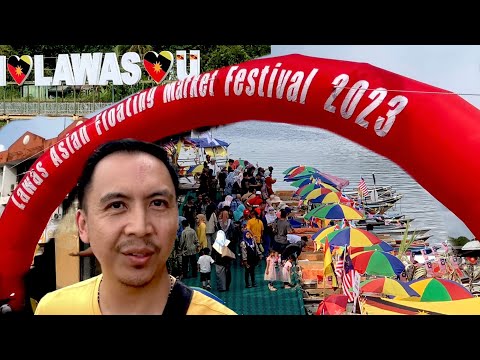 🚤 Lawas Asian Floating Market Festival 2023 Pesta Pasar Apung Lawas BORNEO Travel Sarawak MALAYSIA