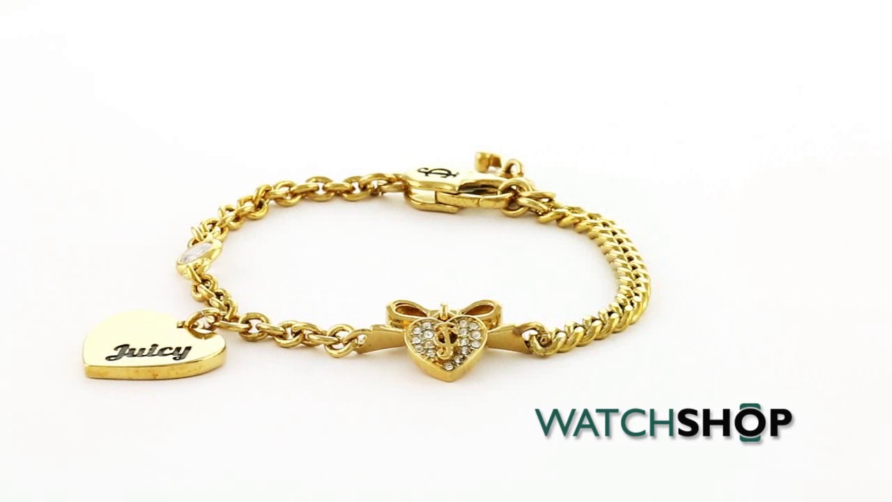 Juicy Couture Jewellery Las Pvd Gold Plated At Heart Juicy Couture Jewellery Las Pvd Gold Plated At Heart Bracelet Wjw490 710
