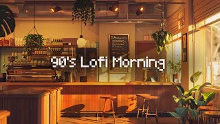 Mocha Morning Melodies: 90's HipHop Lofi ☕ Cozy Coffee Shop Vibes for Summer Studying  No Ads