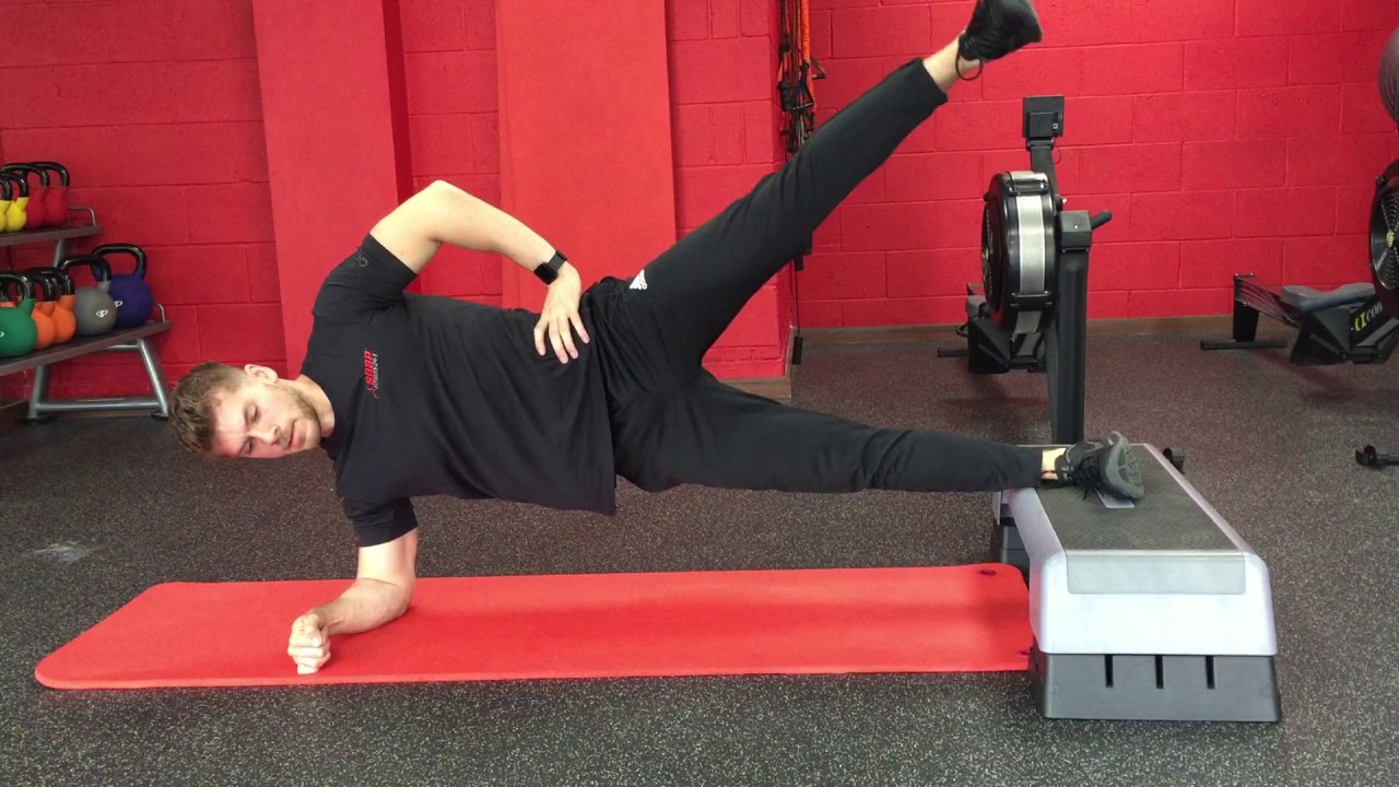 Foot Elevated Side Plank Leg Raise YouTube