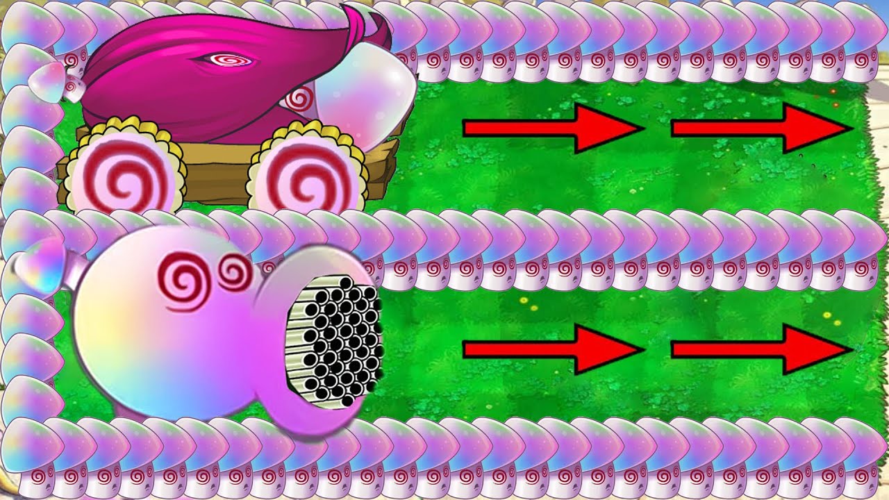 Hypno Peashooter X Hypno Cob Cannon X Hypno Shroom vs Giga Zomboss ...