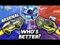 I CHALLENGED ARSENAL TO SEE WHO'S THE BETTER DROPSHOT PLAYER