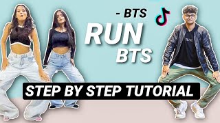Bts - Run Bts Easy Step By Step Tutorial With Music Dc