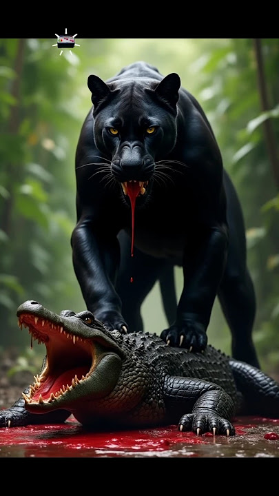 Black Panther vs Wild Animals (Lion, Tiger, Black Panther)