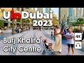 Uindubai  amazing burj khalifa city centre  4k  walking tour