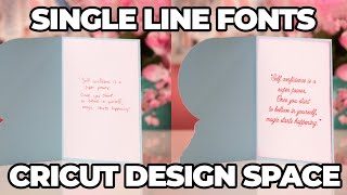 Using Single Line Fonts and the Pen Tool with Cricut Design Space To Enhance Your Cards