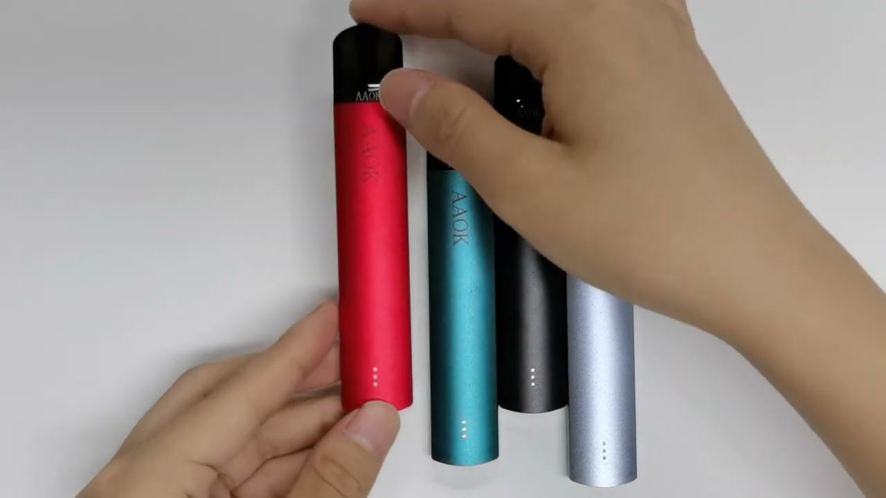 AAOK A02 OEM closed system with super Ceramic coil pod system vape starter kit