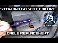 Stow 'N Go Seat Not Working - 2016 Chrysler Town and Country Seat Cable Replacement FULL STEPS