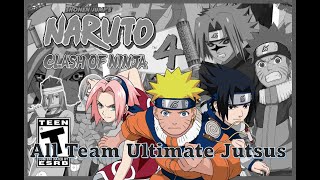 Naruto Clash of Ninja 4 (ENGLISH DUB MOD) - All Team Ultimates