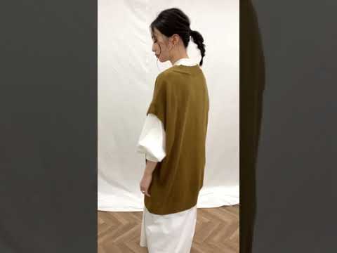 シルエット Ｖネックニットベスト