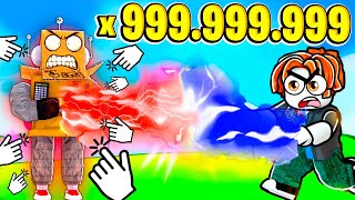 САМЫЙ СИЛЬНЫЙ В МИРЕ АНИМЕ КЛИКЕР БИТВЫ 999.999.999 НУБ И ПРО ROBLOX Anime Combats Simulator