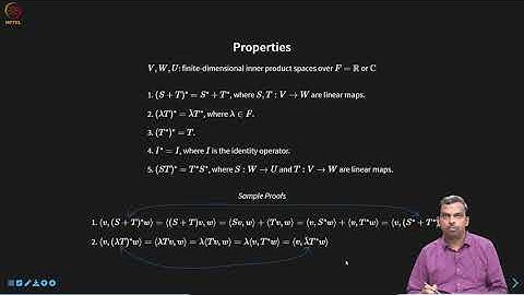 Properties of Adjoint of a Linear Map