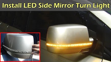 Install LED Side Mirror Turn Signal Light - Nissan Quest