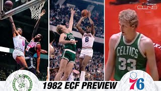 Celtics vs #76ers 1982 ☘️ Max \& Larry Bird Dominate in Philly